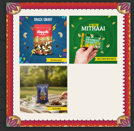 Happilo Celebration Premium Gift Box | Dry Fruit Robbin Potli