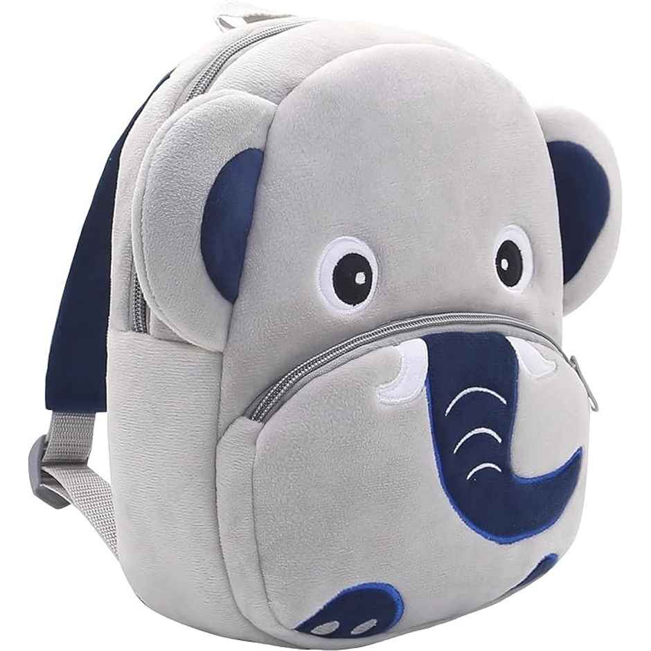 DearJoy Elephant Kids School Bag Backpack - Grey | 37cm