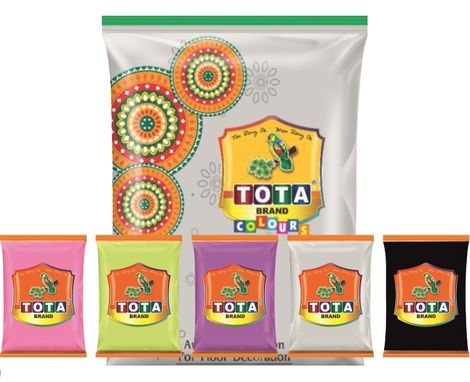 Multicolour Rangoli Pouch | Pack Of 10 | Tota