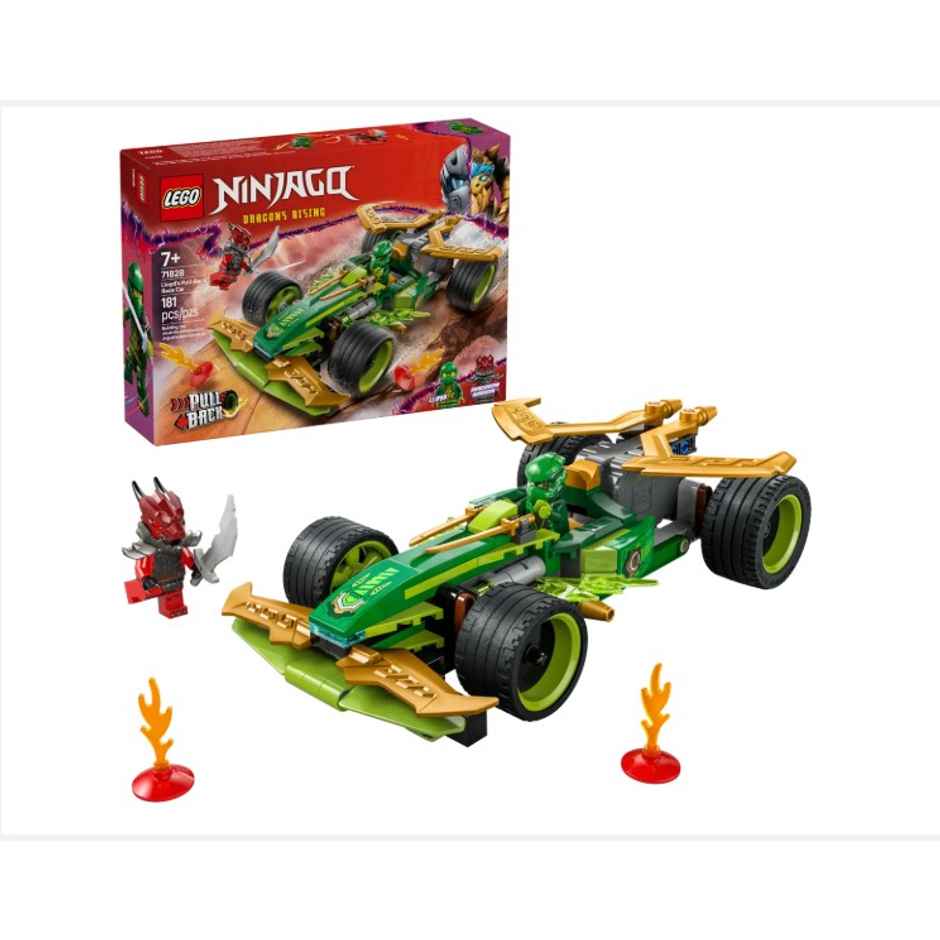 LEGO NINJAGO Lloyds Pull Back Race Car Pretend Play Toy Set 71828 Building Blocks Toys