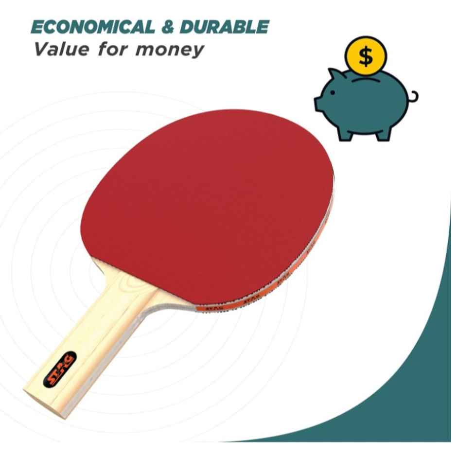 Stag 1 Star Table Tennis Playset (2 Racquets & 3 Balls) - Assorted