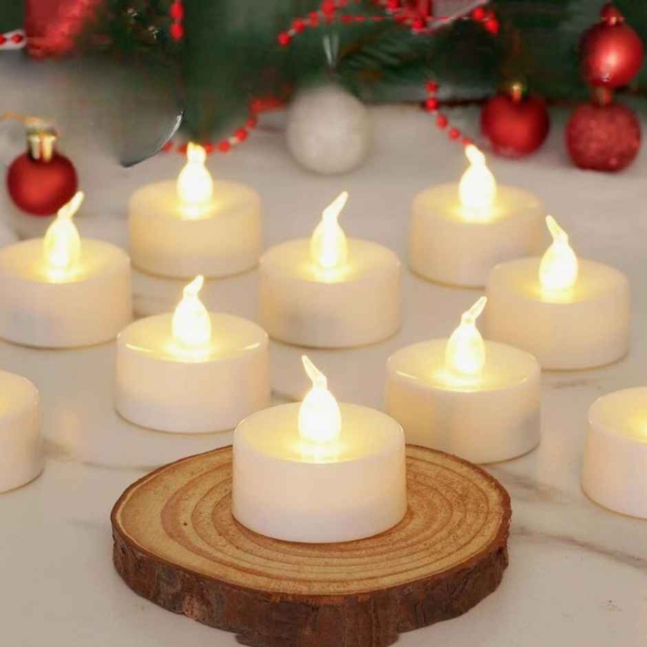DesiDiya Acrylic LED Tea Light Candles