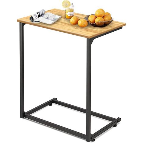 Arlavya Engineered Wood Laptop Table, Ht-26",Width-24",Depth-14"- Natural Brown