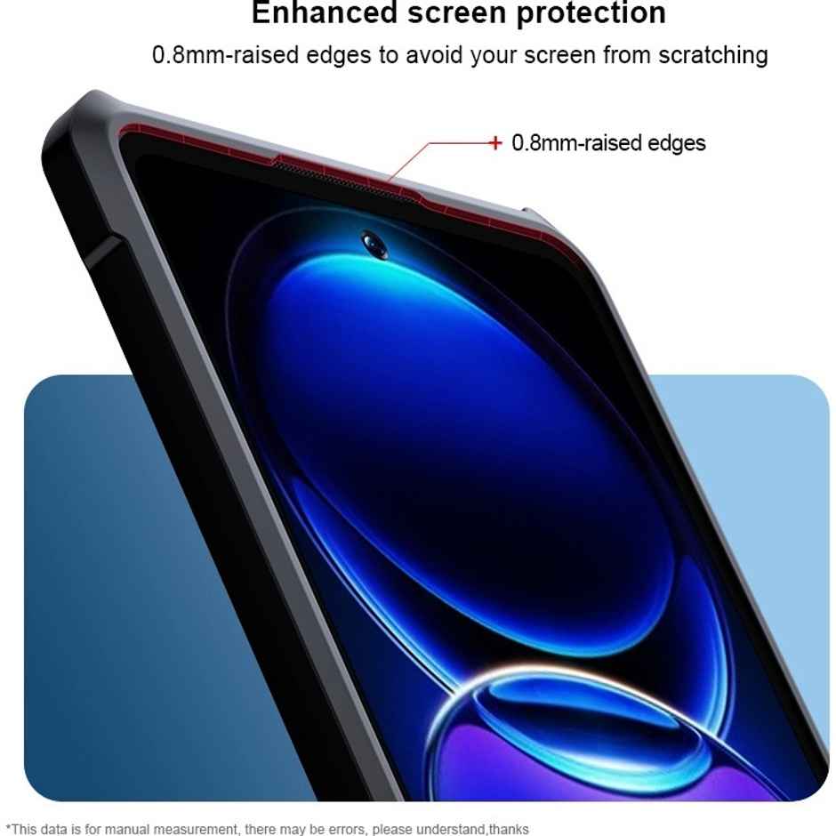 Kwine Case Hmd Crest Max 5G Back Cover - Black Bordered Transparent Case