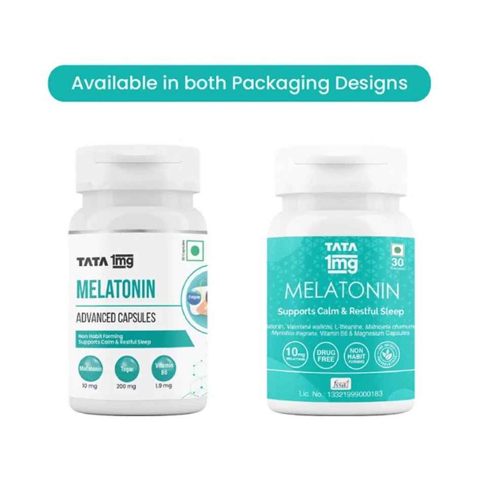 Tata 1mg Melatonin VEGetarian Capsule Pack Of 30