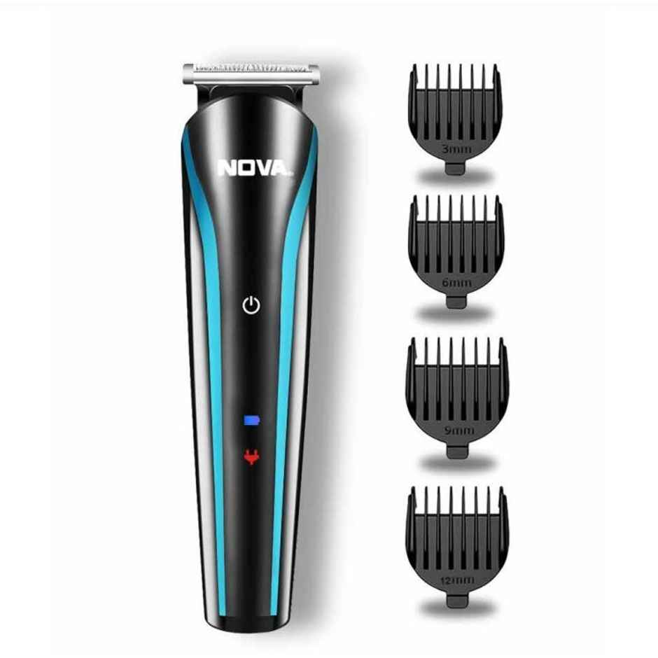 Nova Nht 1073-00 Usb Trimmer 60 Min Runtime 5 Length Settings (Black, Blue)