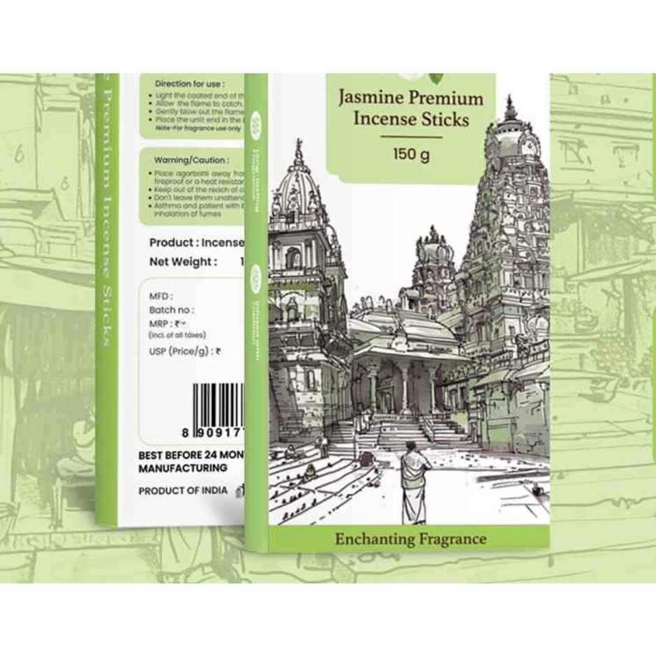 Jai Kashi Jasmine Premium Incense Stick