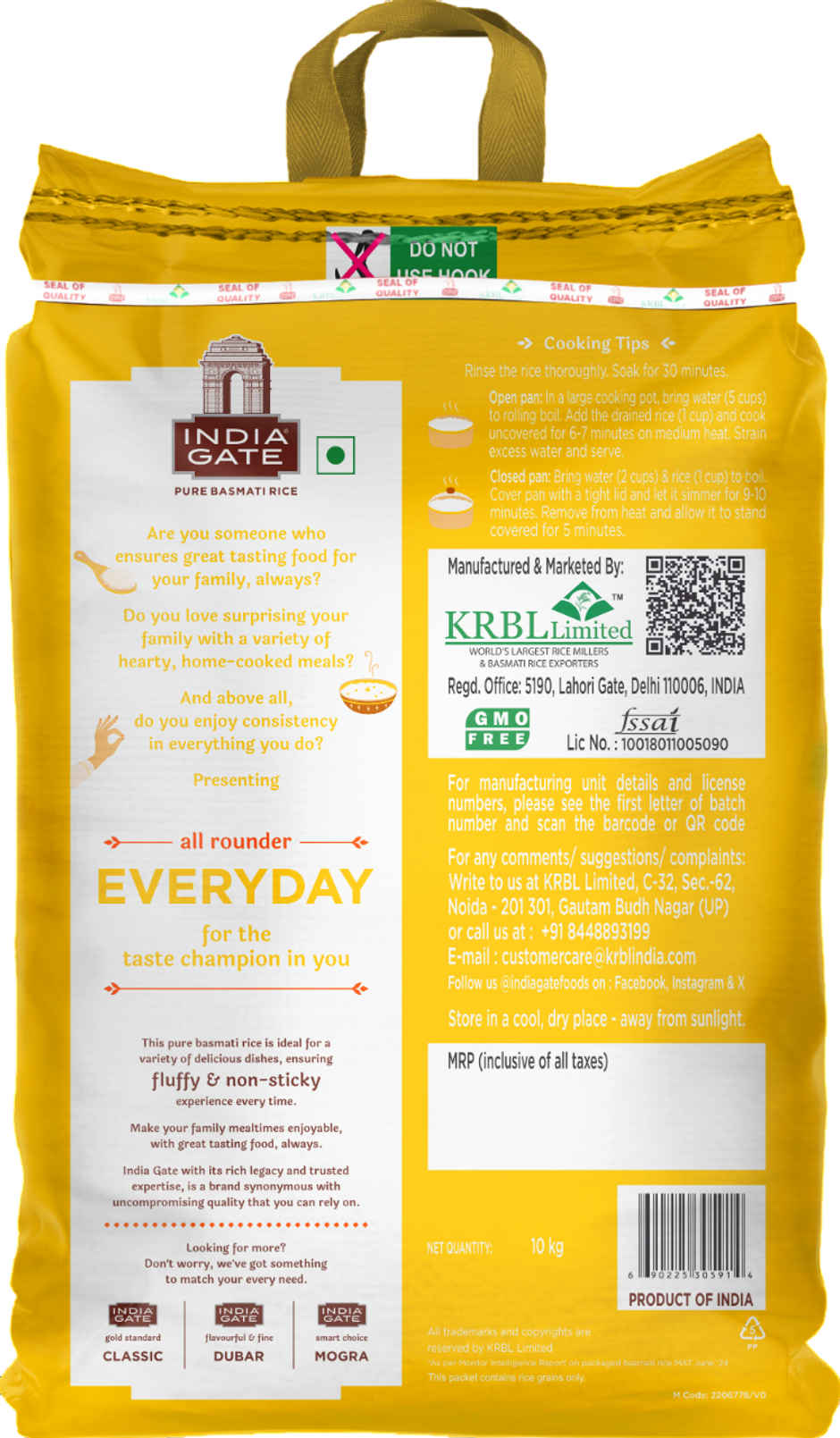 India Gate All Rounder Everyday Basmati Rice | Aged Rice | Fluffy & Non-Sticky