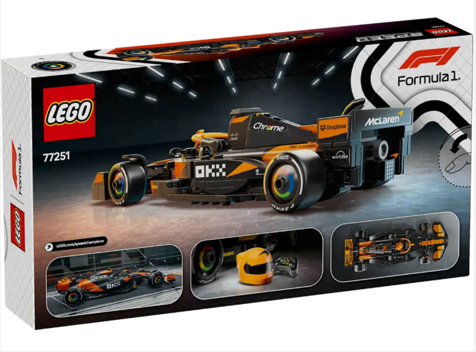 LEGO Speed Champions McLaren F1 Team MCL38 Race Car Vehicle Set 77251 Building Blocks Toys