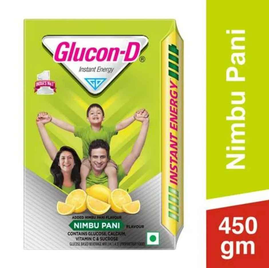 Glucon-D Tangy Orange Instant Powder(450gms) & Glucon D Instant Energy Health Drink Nimbu Pani(450gms) Combo