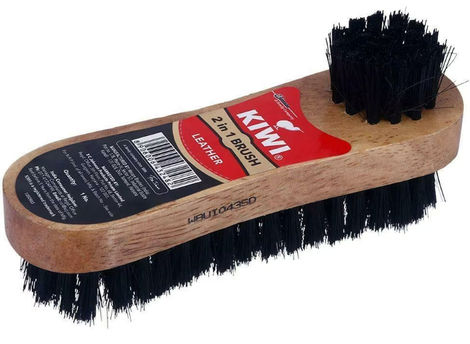 Kiwi 2-in-1 Shoe Brush For Leather Shoes