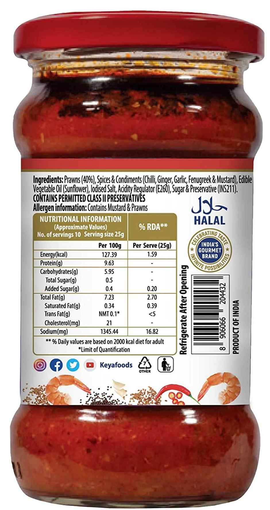 Keya Goan Prawn Pickle