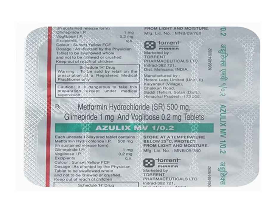 Azulix MV 1/0.2 Tablet SR