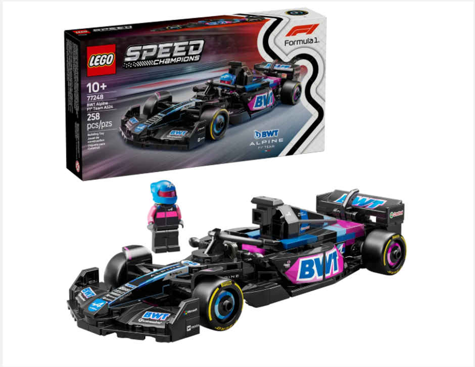 LEGO Speed Champions BWT Alpine F1 Team A524 Race Car Toy Vehicle 77248 Building Blocks Toys