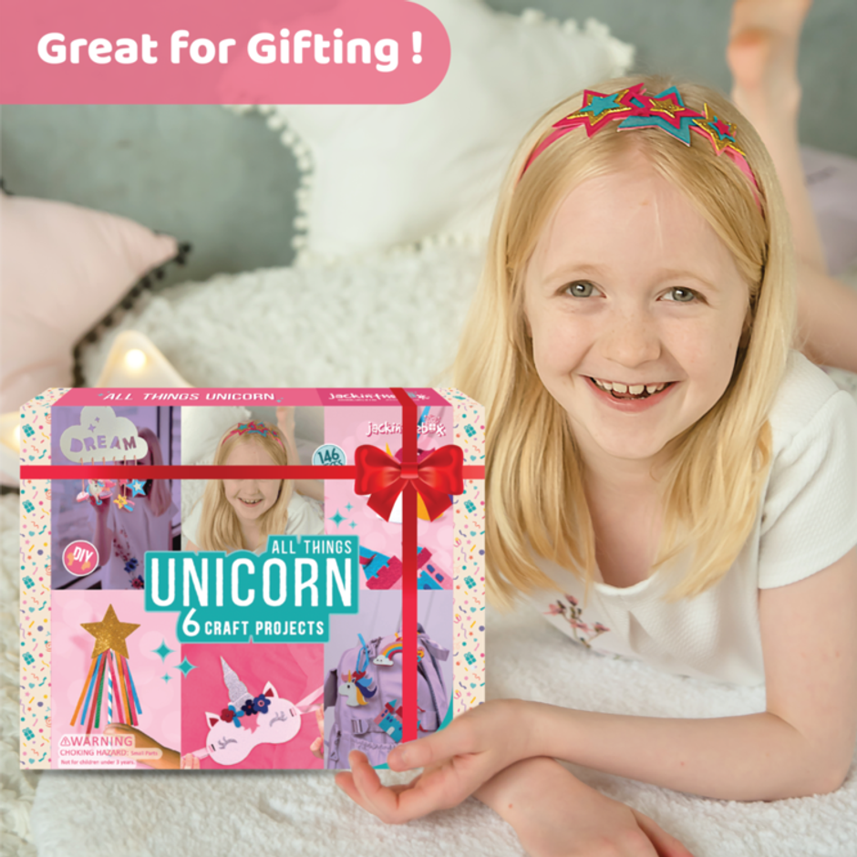 Jackinthebox Unicorn 6-In-1 Art & Craft Kit