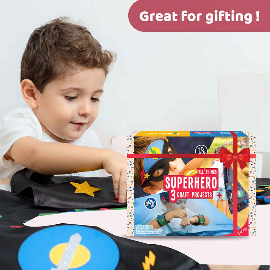 Jackinthebox Superhero 3-In-1 Art & Craft Kit