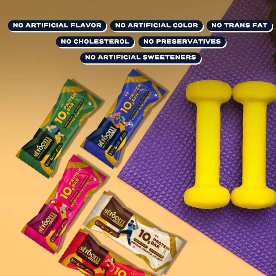 Stroom Center-Filled Protein Bars - Premium Protein And No Added Sugar | Assorted | Pack Of 5