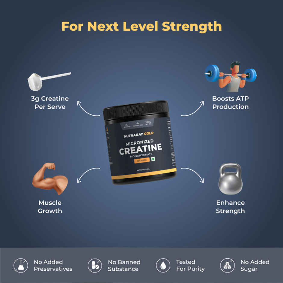 Nutrabay Gold Micronized Creatine Orange