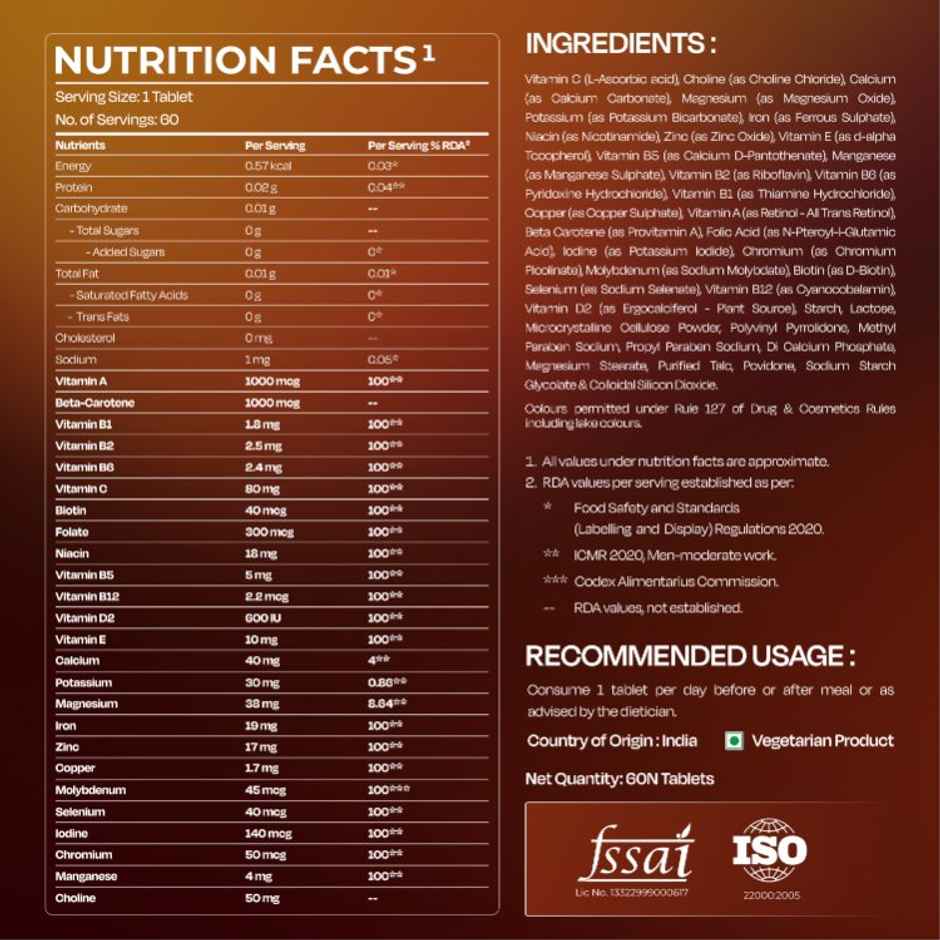 Nutrabay Pro Active Multivitamin Men 60Tablets