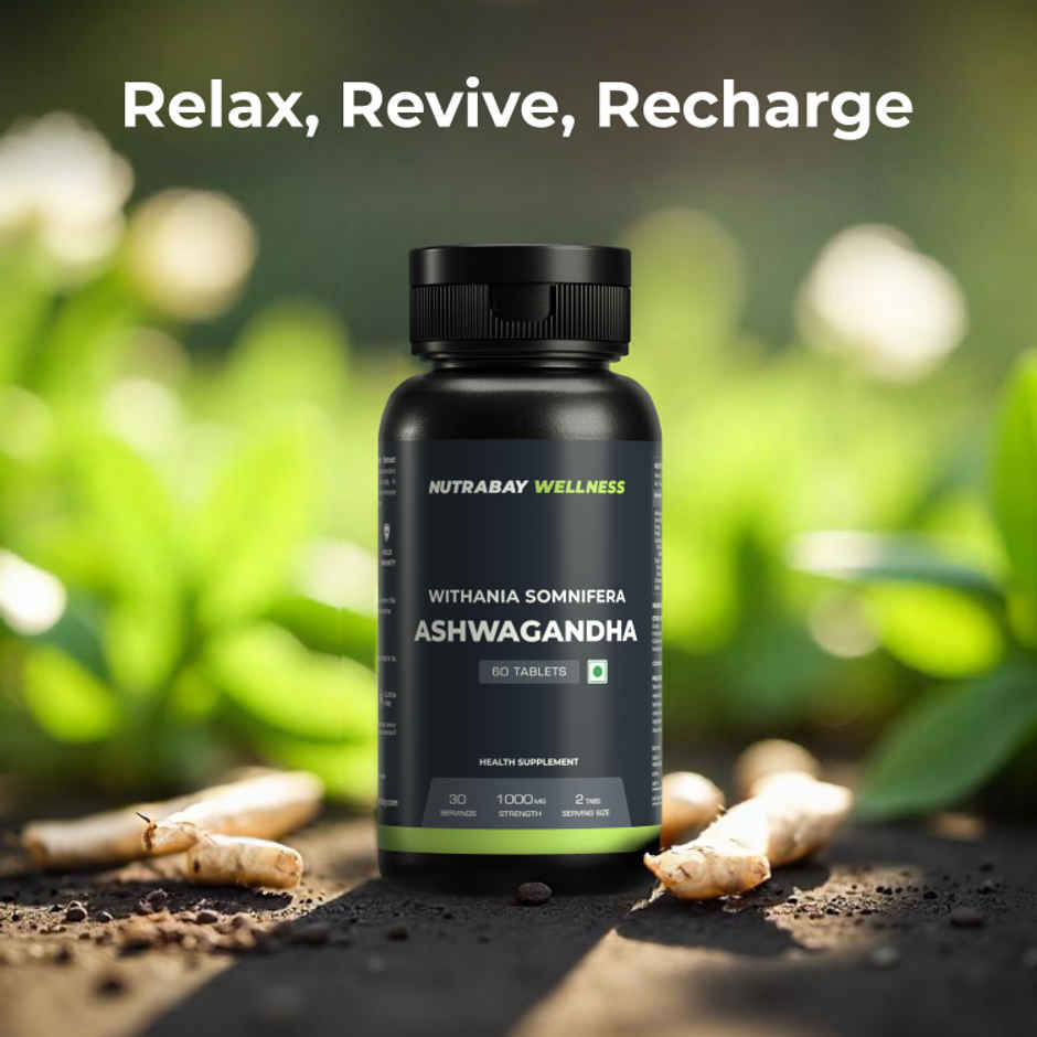 Nutrabay Wellness Ashwagandha Extract 1000Mg 60 Tablets