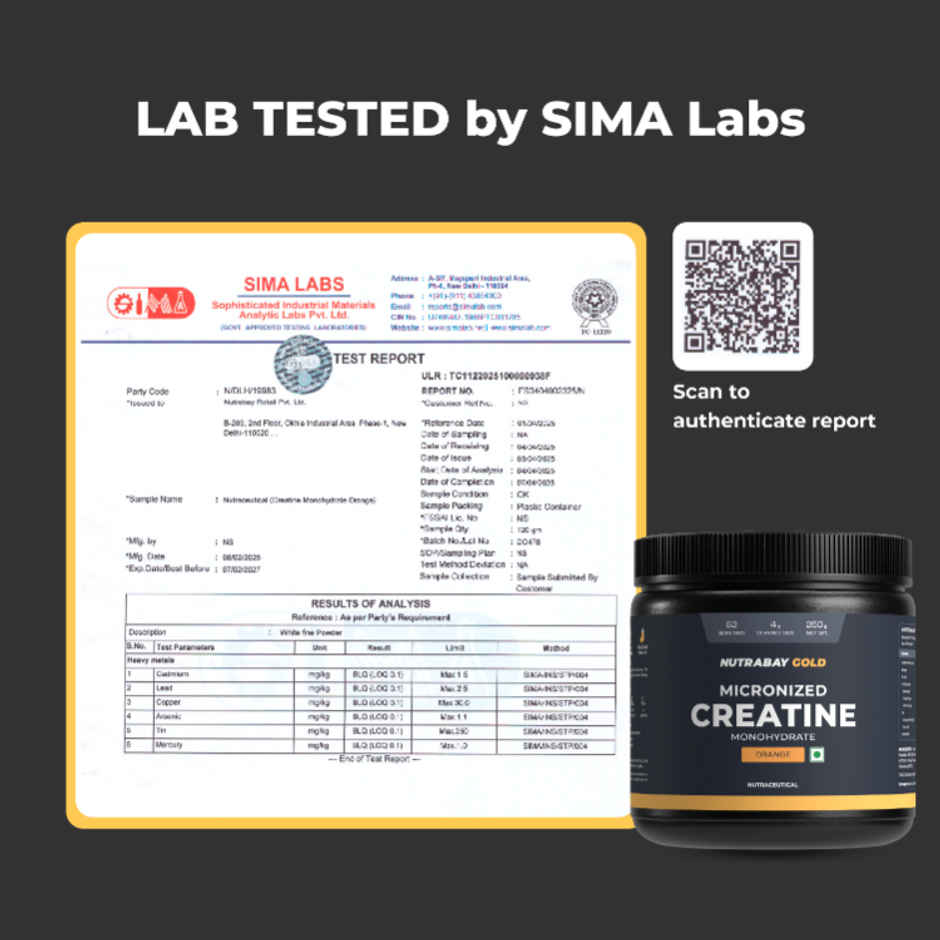 Nutrabay Gold Micronized Creatine Orange