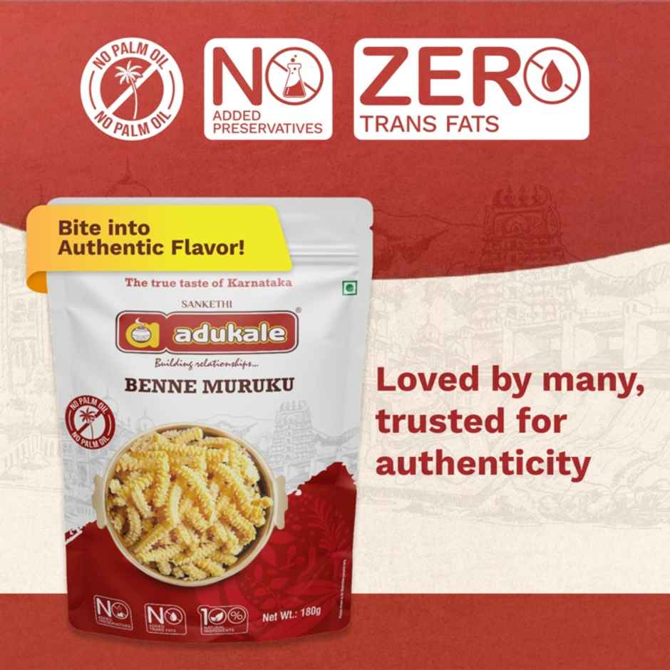 Adukale Benne Murukku | Crispy Savory Snack