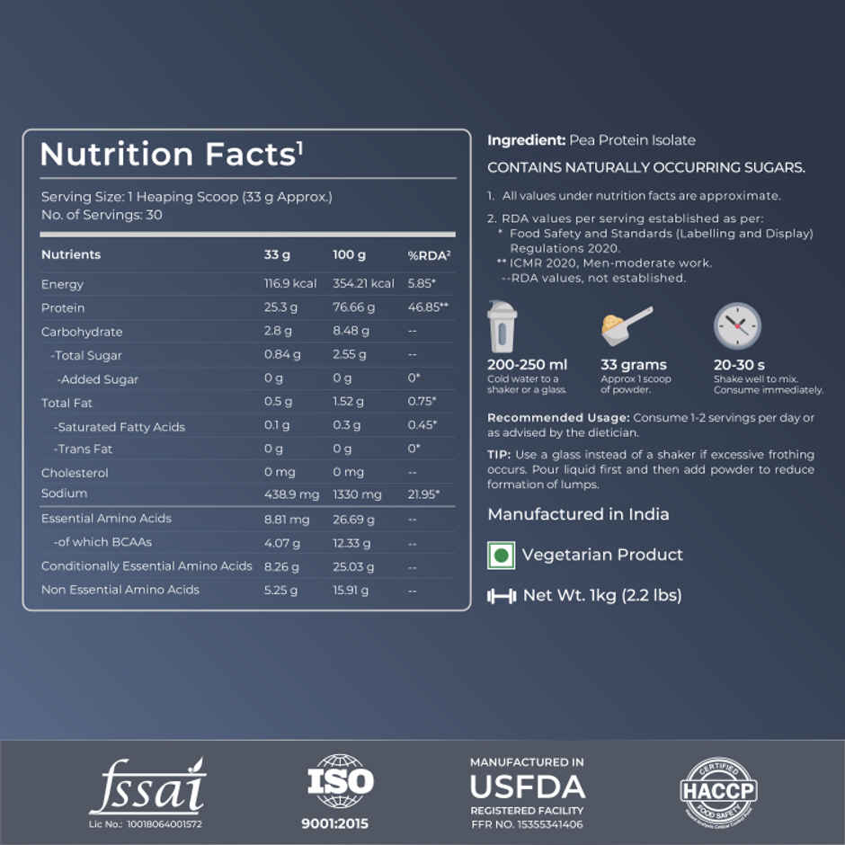 Nutrabay Pure Pea Protein Isolate Unflavoured