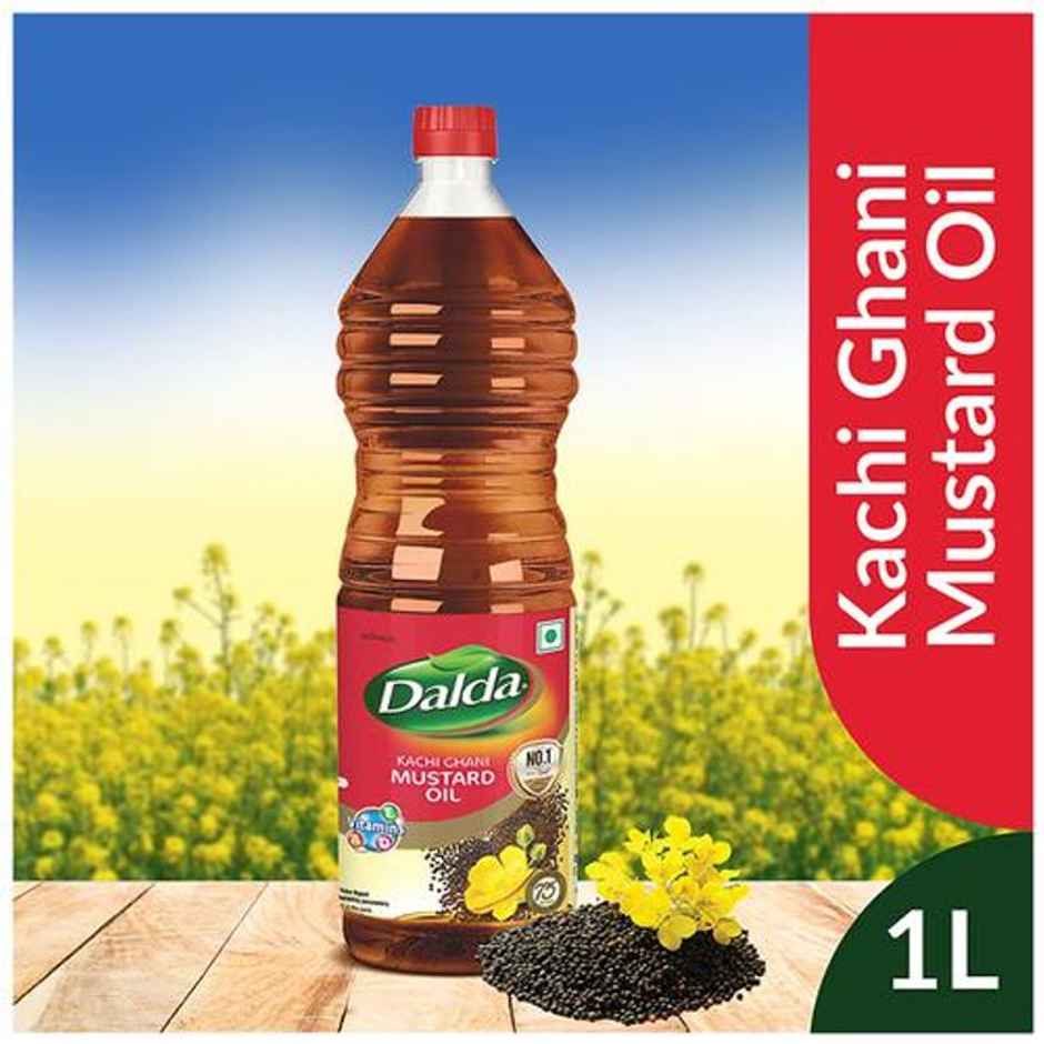 Dalda Kachi Ghani Mustard Oil 1L (Pet bottle) Combo