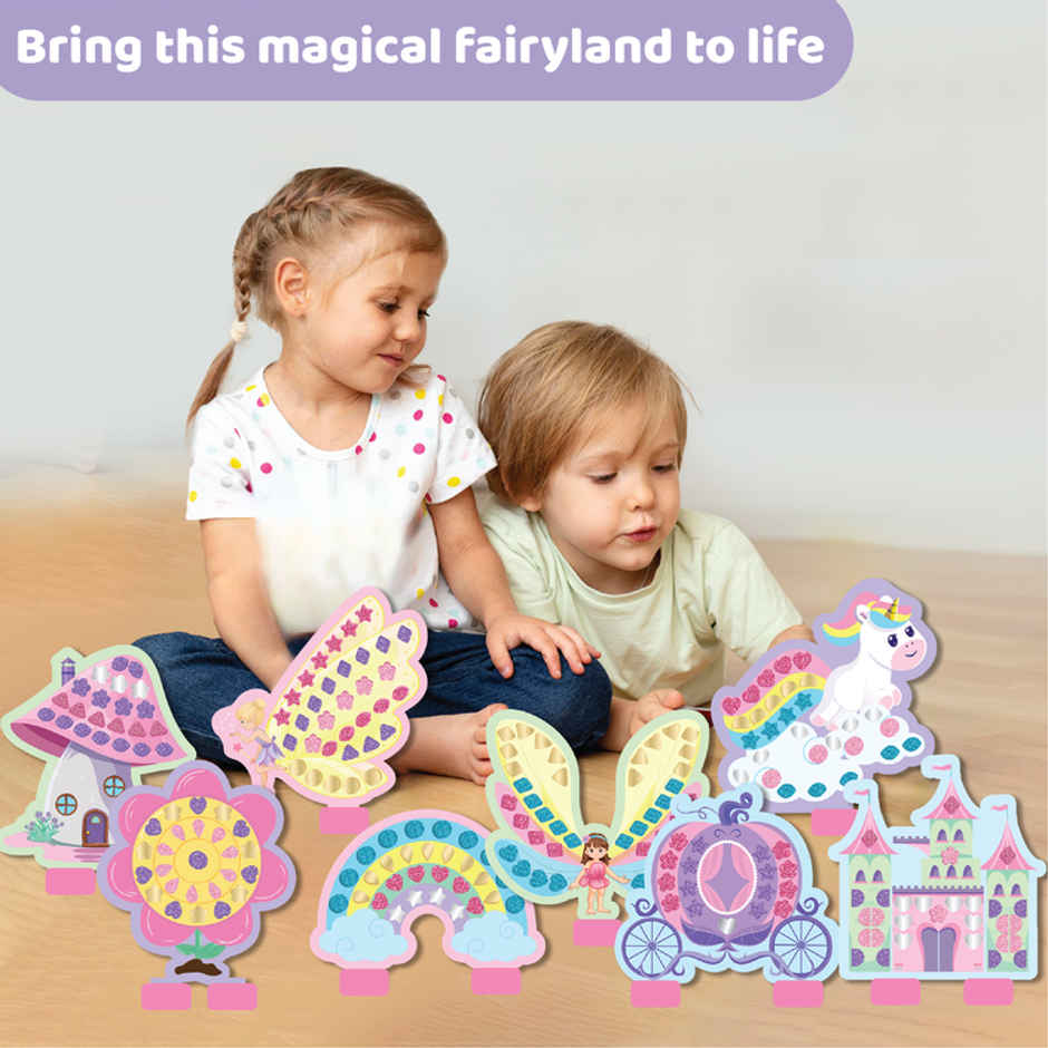 Jackinthebox Sparkly Sticker Fun - Fairyland Art & Craft Kit