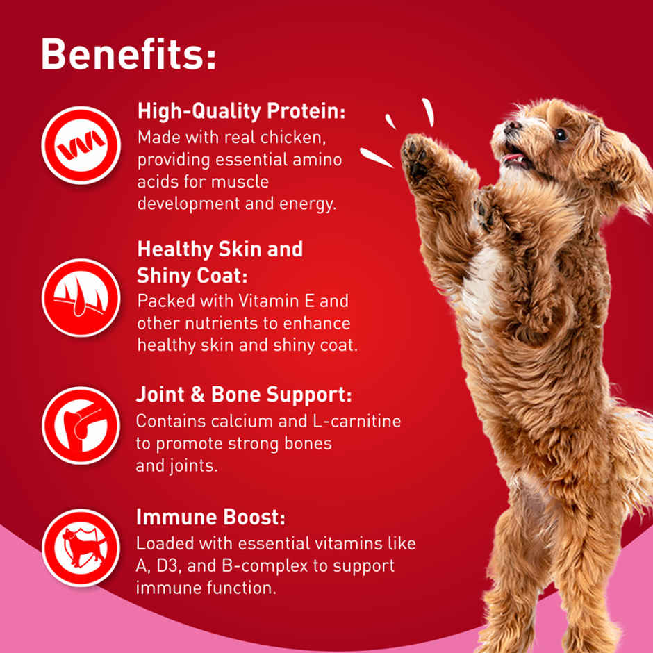 Drools Chicken Strawberry Flavor Dog Treats Sticks