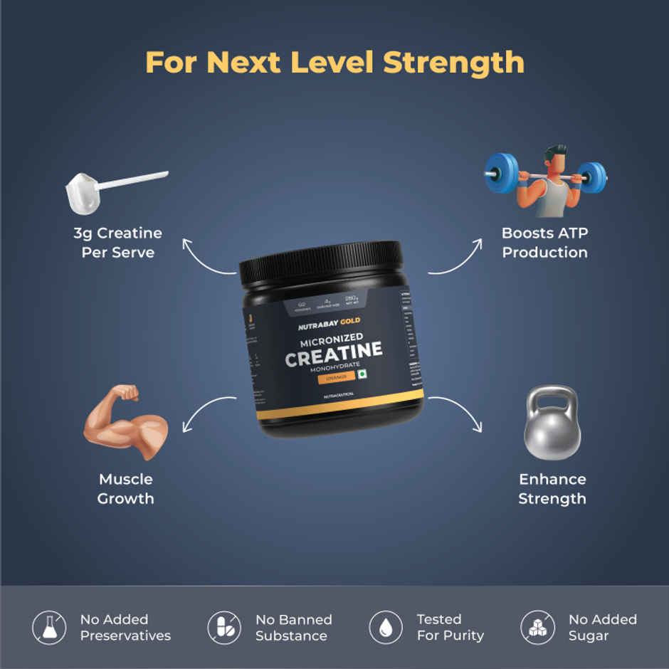 Nutrabay Gold Micronized Creatine Orange
