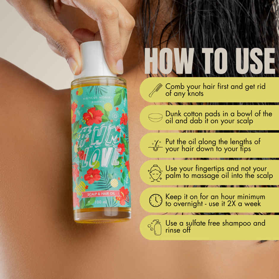 Hibiscus Monkey Hm Love Scalp & Hair Oil