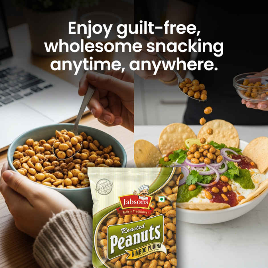 Jabsons Roasted Peanuts Nimboo Pudina