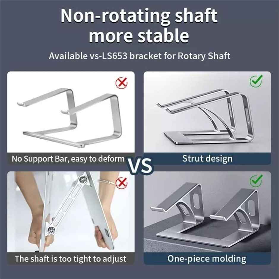 Dyazo Aluminum Laptop Stand with Cooling & Anti-Slip Pads - 11 Inch-17 Inch Notebooks