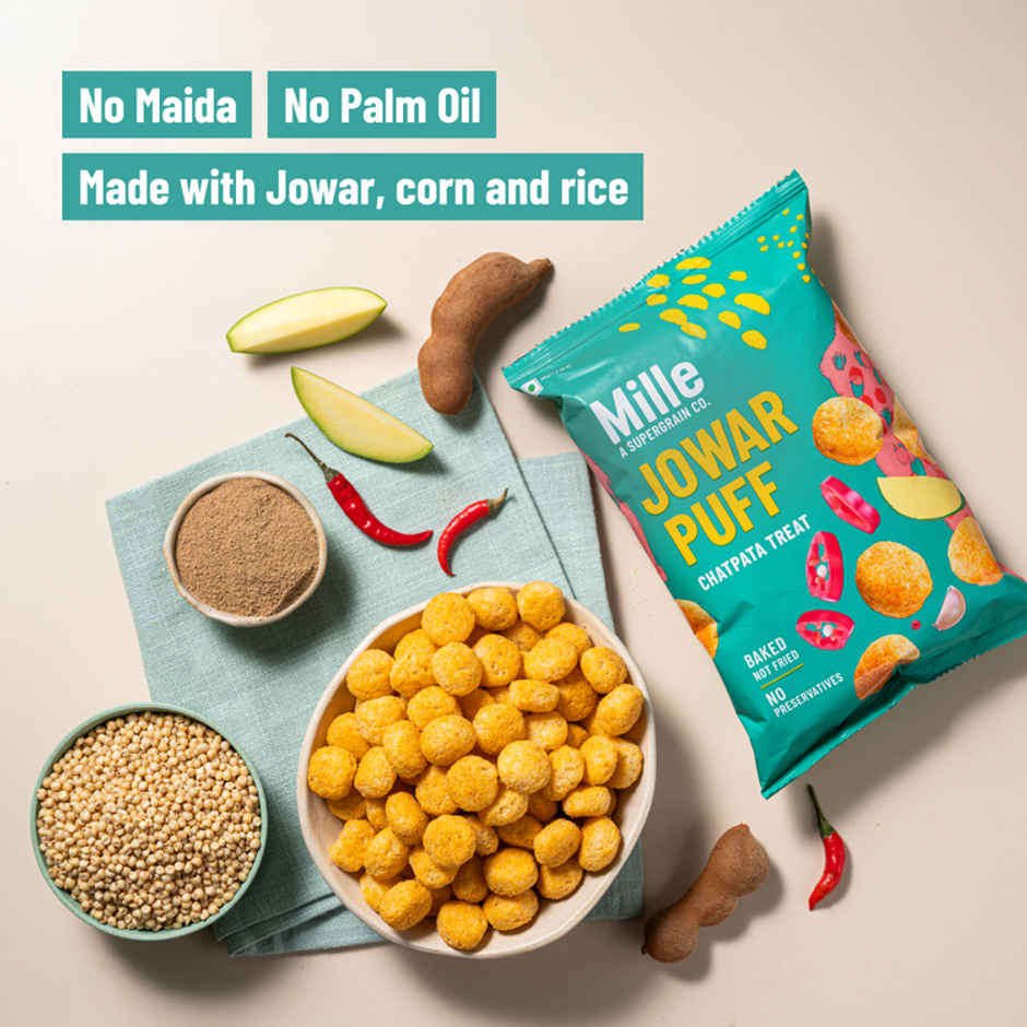 Mille Jowar Puffs | Chatpata Treat Snack | Healthy