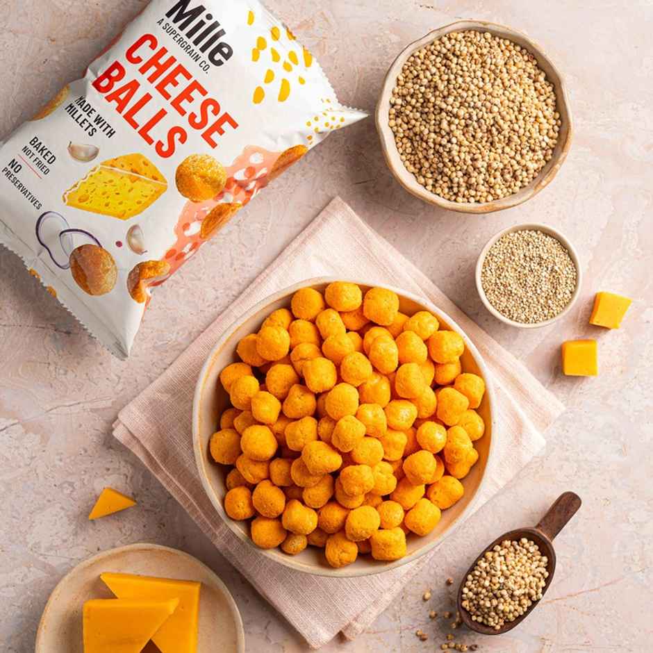 Mille Cheese Balls | Baked | No Palm Oil | Not Fried