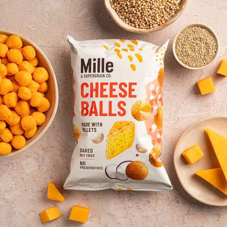 Mille Cheese Balls | Baked | No Palm Oil | Not Fried