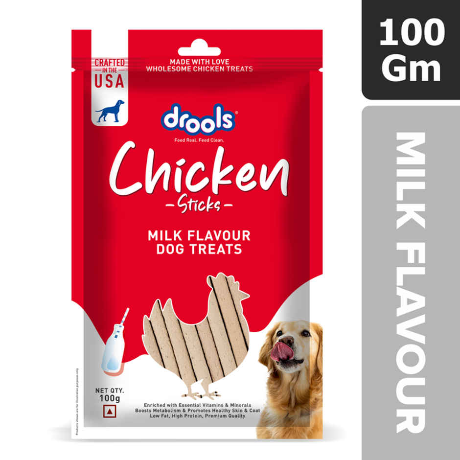 Drools Chicken Milk Flavor Dog Treats Sticks