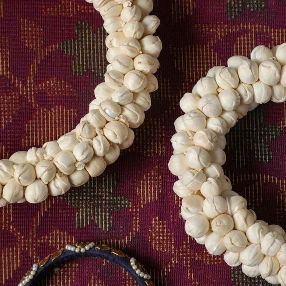 Jasmine Mogra Artificial Flower Gajra | Traditional Hair Accessory | White | Gullak