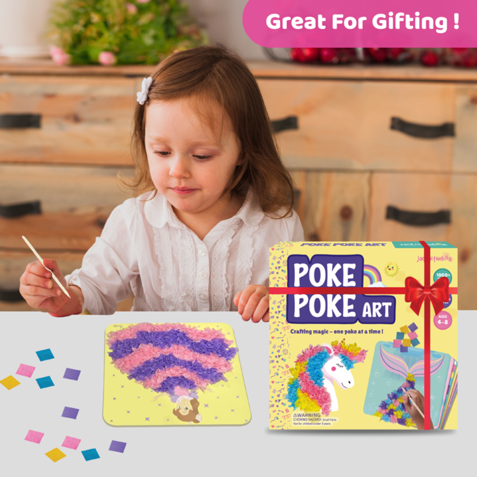 Jackinthebox Poke Poke Art - Magical Art & Craft Kit