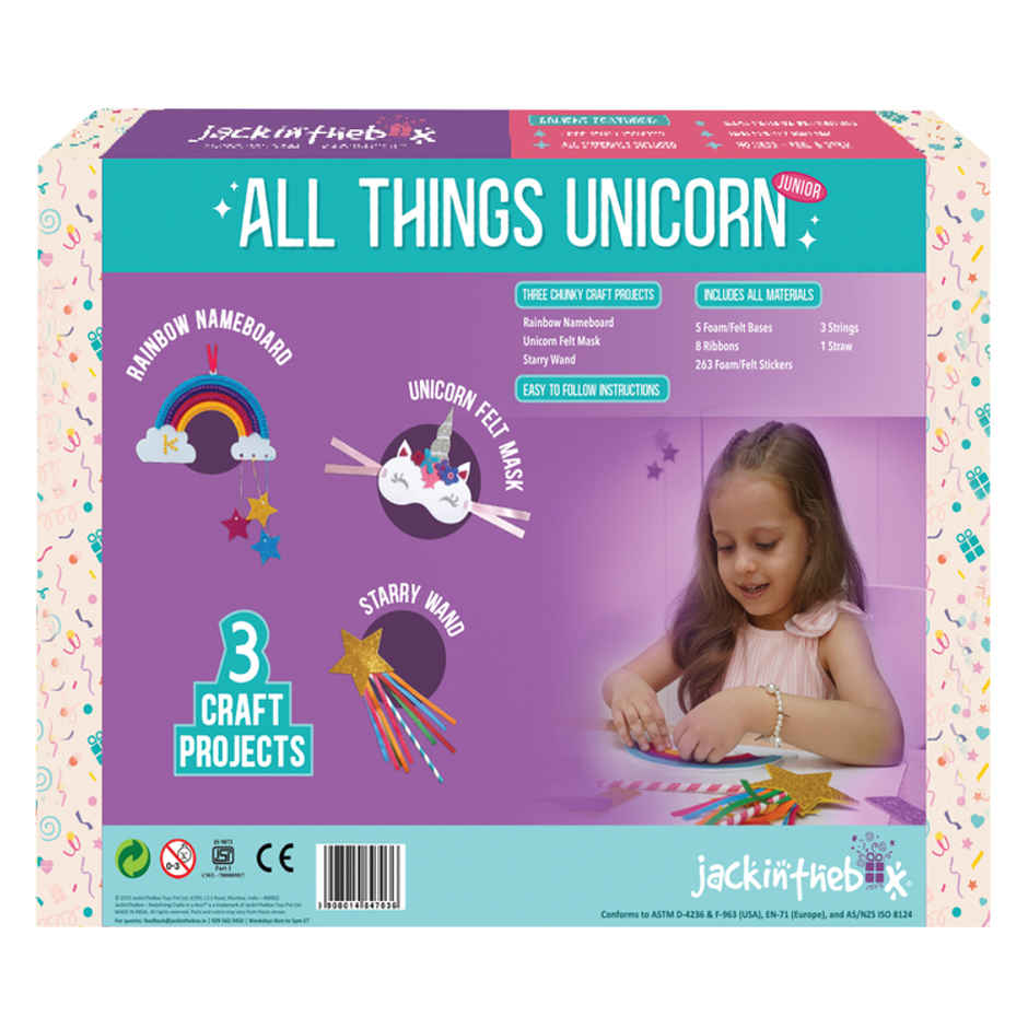 Jackinthebox Unicorn Junior Art & Craft Kit