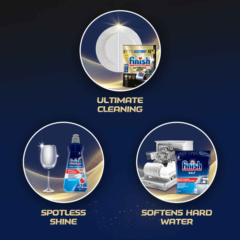Finish Powerball Ultimate Plus Dishwasher Tablets | Best ever Clean & Shine