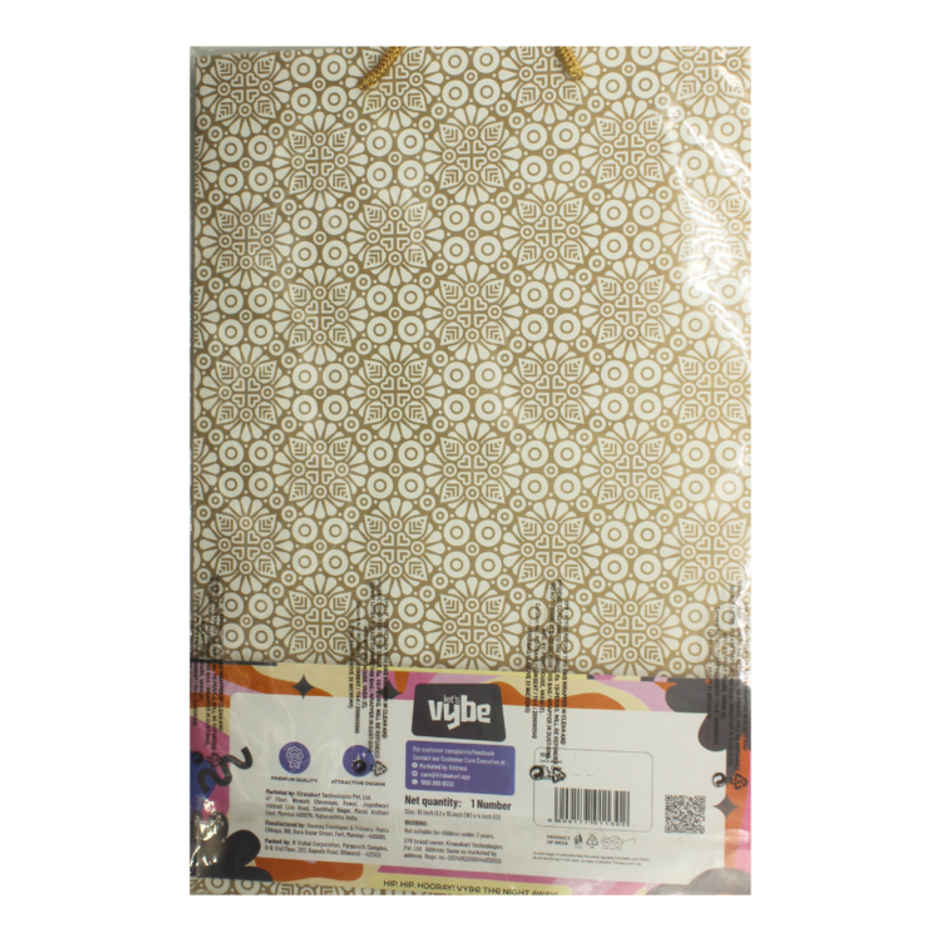 Let's Vybe Paper Bags Large Printed