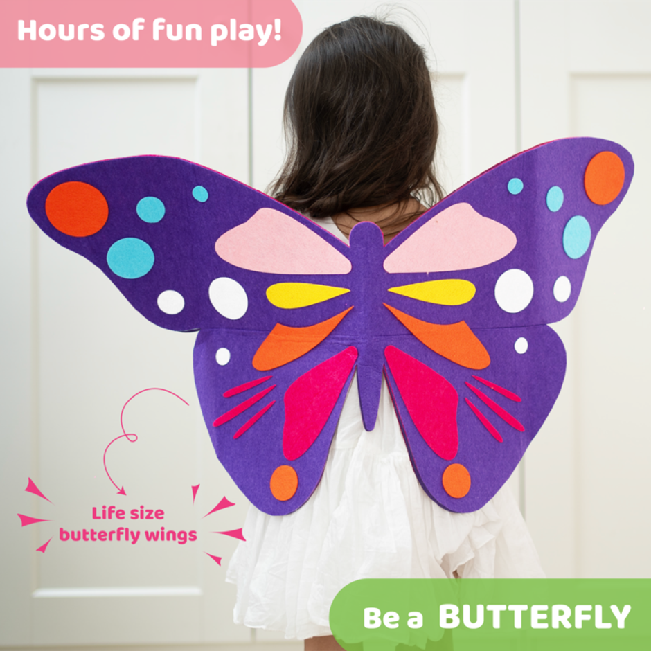 Jackinthebox Butterflies 3-in-1 Art & Craft Kit