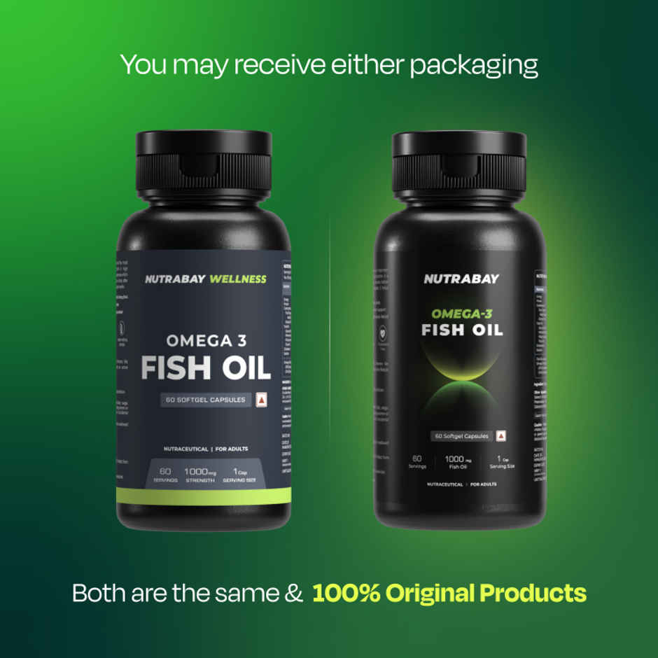 Nutrabay Wellness Omega 3 Fish Oil 1000Mg 60Capsules