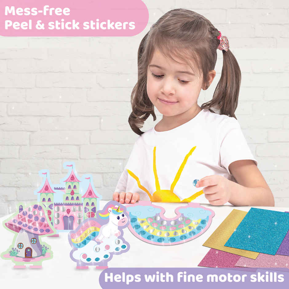 Jackinthebox Sparkly Sticker Fun - Fairyland Art & Craft Kit