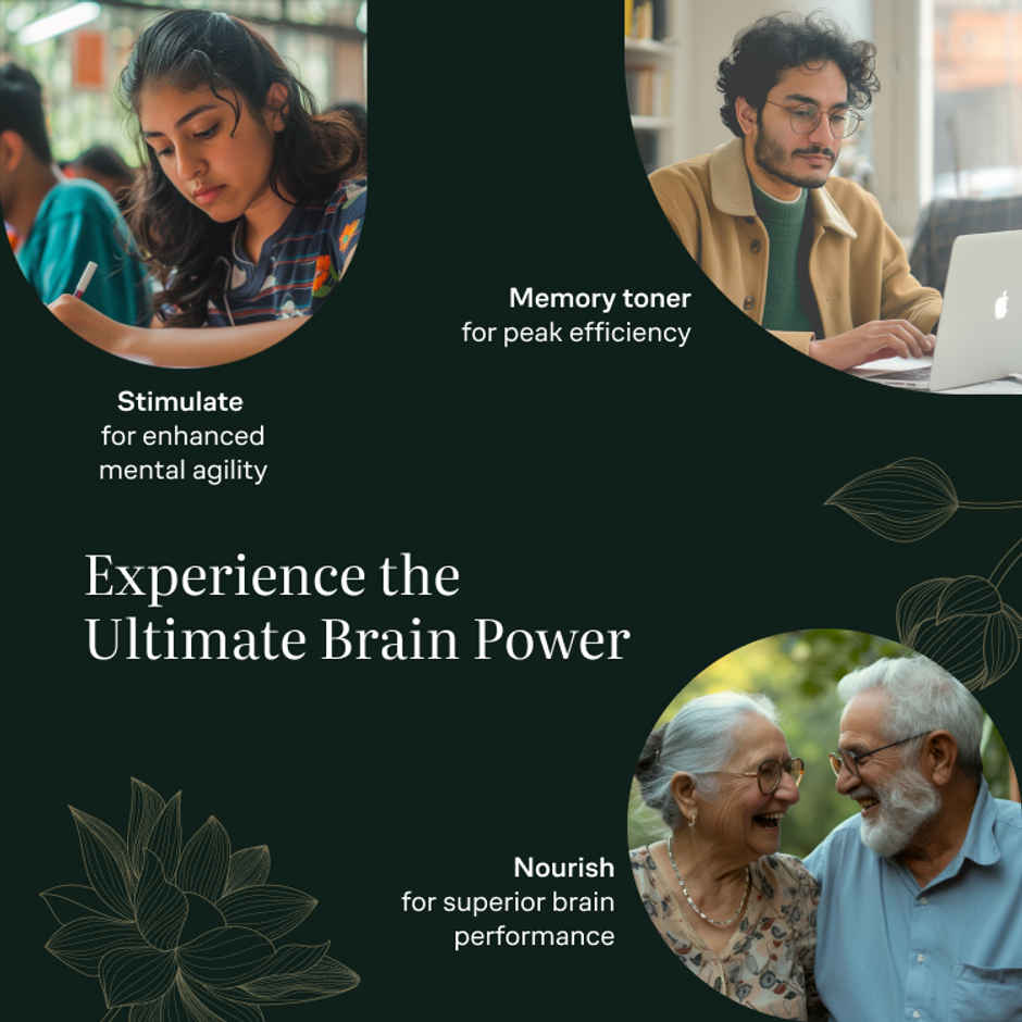 Kerala Ayurveda Brahmi Pearls 40 Capsules Stress Relief, Better Memory Booster For Adults & Kids