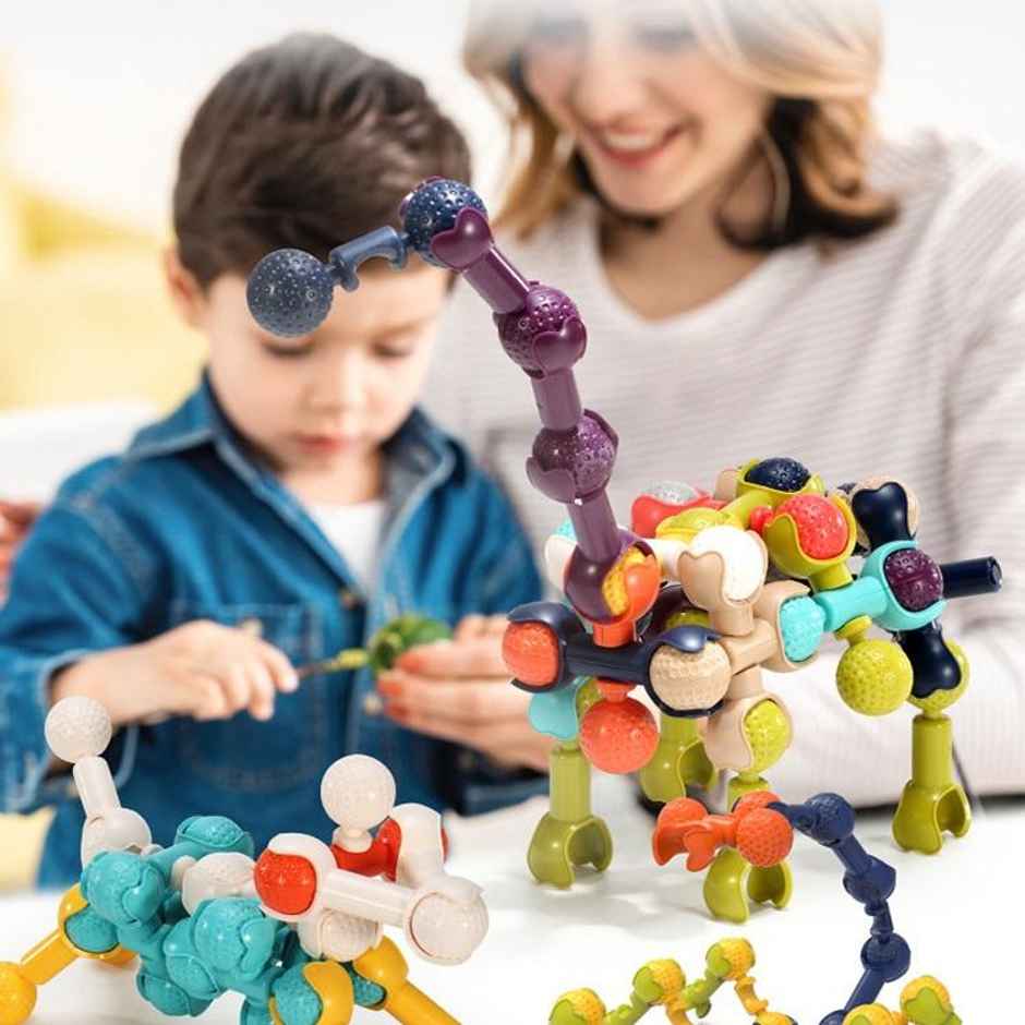 Fablue Joint Structure Magnetic Building Blocks - Educational & Learning Toy for Kids