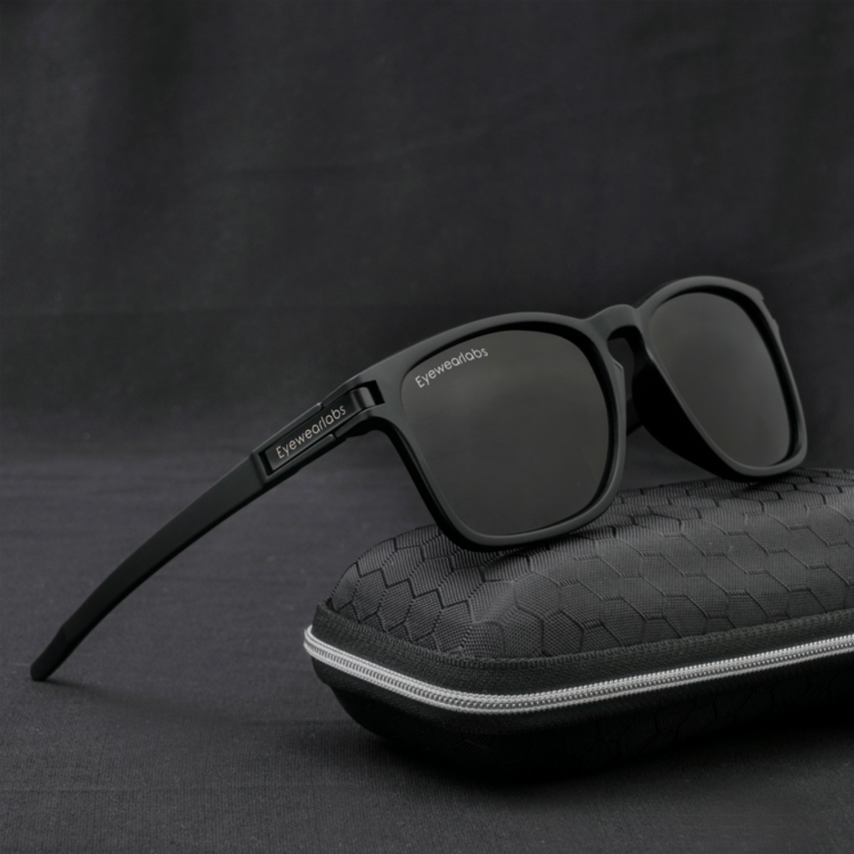 Eyewearlabs Men Sunglassses Eclipse Black Square