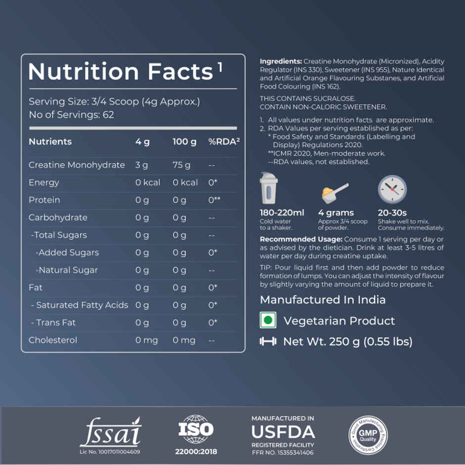 Nutrabay Gold Micronized Creatine Orange